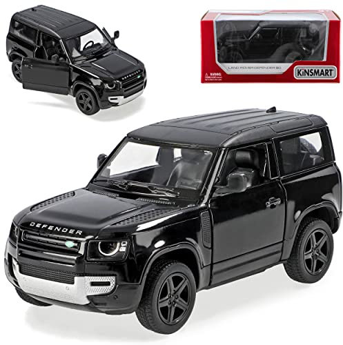 alles-meine.de GmbH Land R*o*v*e*r Defender Schwarz Ab 2020 ca 1/43 1/36 Kins*mart Modell Auto mit individiuellem Wunschkennzeichen