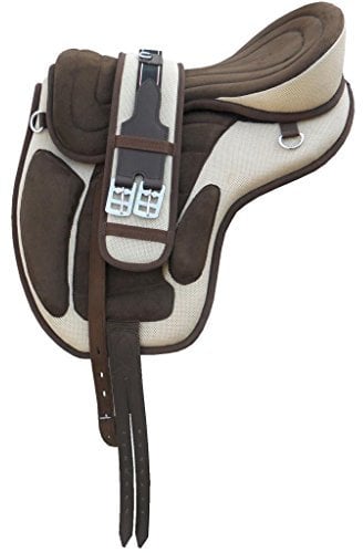 WILD RACE Freemax Sattel Baumloser Sattel/Treeless Saddle Freemax Saddle (16.5, (Beige-Brown)