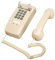 Telefono Da Parete Con Filo Vintage, Telefono Da Parete Classico Beige Per Rete Fissa Con Controllo Del Volume E Suoneria Meccanica In Metallo Doppio Gong, Telefono Da Parete