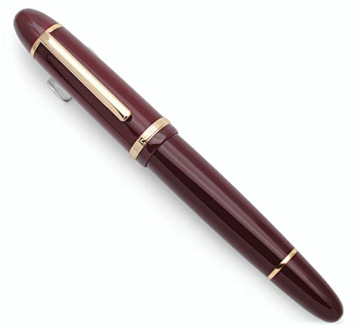 JINHAO X159 Fountain Pen (EF Nib 0.38mm, Wine Red with Gold Clip)
