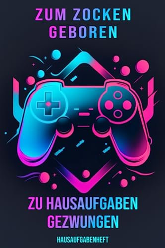 Hausaufgabenheft 2023/2024: Schülerkalender , Schulplaner schüler Teenager Jungen , Gamer Hausaufgabenplaner, für ein Jahr mit Stundenplänen DIN A5