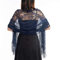 CCAIPU Spitze Stola für Damen, Weich Schultertuch Hochzeit Party Festliche Stola für Abendkleid (Marineblau-A)