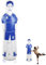 equlup Manichino Gonfiabile per Allenamento di Calcio, Manichino da Calcio Gonfiabile Portiere Manichino da Allenamento per Calcio Difensore Calcio Libero