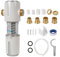 Rückspülfilter mit Manometer, Wasser Vorfilter Sedimentfilter, Wasserfilter Wiederverwendbare, Spin Down Sediment Wasserfilter, Ausspülbarer Feinfilter Water Filter (Weiß, Universell)