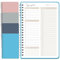 BIROYAL Zeitmanagement Handbuch, 4 Stück Tagesplaner, 100 Seiten Terminplaner, 14x21cm To Do Liste, Daily Planner Spiralblock, Notizblöcke Terminplaner Notizbuch für Reise Schule Organizer