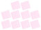10 Stück Plüschschaummatte 12,2 x 11,8 Zoll rutschfeste verdickte Flauschige Teppichfliesen für Schlafzimmer Spielzimmer (PINK)