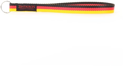 Zentauron Schlandband Stylischer Multifunktions-Schlüsselanhänger mit Schwarz-Rot-Gold Design I Perfektes Accessoire für Sportfans und Ausdruck der Liebe zur Heimat