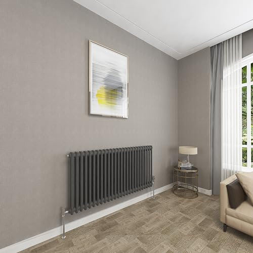 Sky bathroom 600x1190mm 2 Column Radiator Horizontal Anthracite Cast Iron radiato Traditional Central Heating Radiator