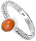 JEWELSTREZOROG Karneol Edelstein-Bandring für Herren und Damen,Geschenkartikel, 925er-Sterlingsilber Bandring handgefertigter Schmuck TSR110J_57 (18.1)