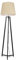 ValueLights | Black Wood Tripod Floor Lamp with Beige Tapered Fabric Lampshade Living Room Light | Floor Lamps, Home Décor & Improvement Essential | Included LED Bulb