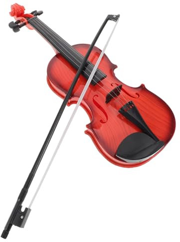 TOYANDONA 1 Satz Simulierte Geige Kleinkind Geige Kleiner Instrumentenschmuck Exquisites Geigenmodell Musikinstrumente Für Kinder Musikspielzeug Anfänger Violine Geigenschmuck Brown Plastik