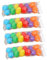 KOMBIUDA 48 Pcs Imitation Eggs Storage Containers Plate Eggs Containers for Fridge Easter Egg Decorating Kit Fridge Organizers and Storage Maracas Egg Shakers DIY Egg Fillable Plastic