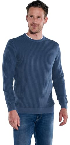 engbers Herren Pullover Rundhals, Royalblau