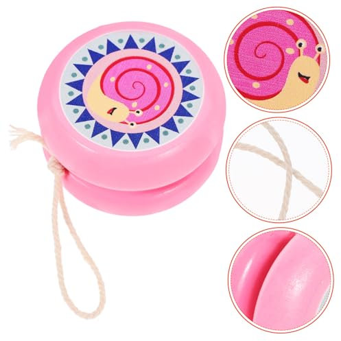 ibasenice Holz Yo-yo Ball Für Junge Mädchen Mit Lustigem Tierdesign Schneckenstil Robustes Spielzeug Für Anfänger Fördert Fingerfertigkeit Und Koordination Für Außenaktivitäten