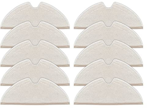 Kznifmk Paquete de 10 Piezas de Repuesto de Trapos para Fregar para T8 Robot Accesorios de Repuesto de Aspirador