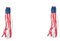Kisangel 2 Piezas bandera americana bandera usa american flag decoración jardín bandera personalizada bandera de los Estados Unidos bandera de decoración de jardín bandera para exterior