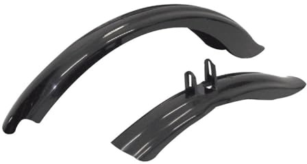 MVTEK Unisex – Erwachsene Parafango Plastica Nero (Coppia) Schutzblech Junior 20 MTB Kunststoff schwarz (Paar), Einheitsgröße