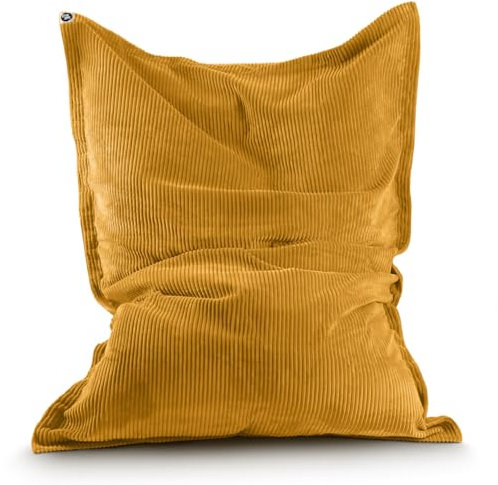 Lumaland Sitzsack Classic XXL Cord | Riesen Sitzsack XXL mit Softer Rippenstruktur – ideal zu Cord Sofa & Sessel Indoor Bean Bag für Wohnzimmer, Schlafzimmer & Co. - 380 L, 140 x 180 cm