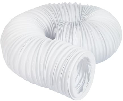 Airflow Ø125mm x 6M PVC Flexible Hose - Tumble Dryer Vent Hose, Flexible Ducting for Extractor Fans, Cooker Hoods & Hydroponics