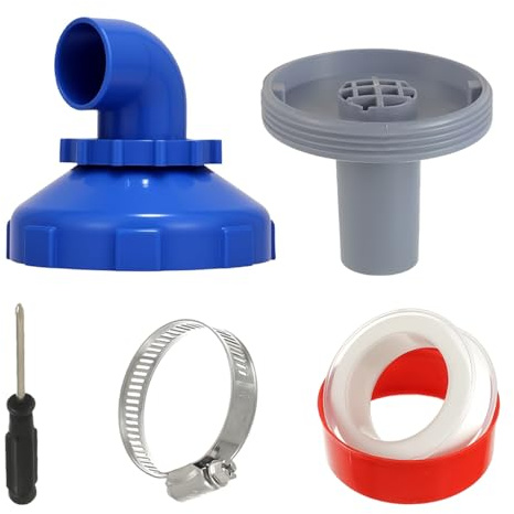 HUAREW 5pcs Pool Jet Nozzle Set, 360° Swivel Rotatable Pool Inlet Nozzle Fittings Swimming Pools Return Jet for Intex Spa Spout Replacement Parts Accessories