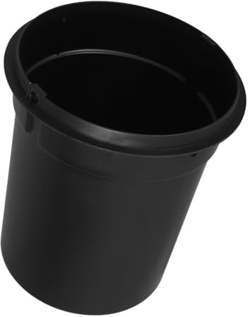 Abfalleimer Innenbehälter 3L aus ABS, Schwarz für Büro | Ersatz für Mülleimer Einsatz, Waschbar und Wiederverwendbar, 19,2x16,8x16,8cm
