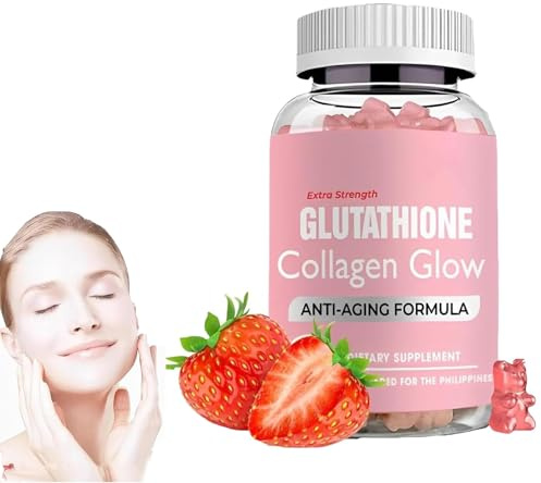 Gomitas brillantes de colágeno de glutatión, gomitas brillantes de colágeno de glutatión para puntos oscuros, múltiples péptidos de colágeno, péptidos de colágeno hidrolizados para piel, cabello, uñas
