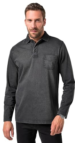 JP 1880 Herren große Größen Übergrößen Menswear L-8XL Poloshirt, Langarm, Vintage Look 843161