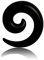 Treuheld® 12mm Dehnschnecke als Schmuck & zum Dehnen - Schwarz - Flesh Tunnel & Ohr Plug Dehner/Ohrloch Expander - Acryl/Kunststoff