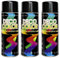 Fahrzeugteile Hoffmann 3 Stück DC Lackspray glänzend in 400ml nach RAL in der Sprühdose (3 Dosen in schwarz glanz RAL 9005)