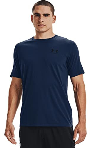 Under Armour Men's Sportstyle Left Chest Short-sleeve T-shirt Short Sleeve, Academy (408)/Black, 5XL