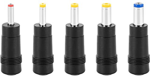 POPPSTAR Universal Netzteil Hohlstecker-Adapter (AC DC Stecker-Set 5.5x2.5mm Buchse auf 5.5x2.1, 5.5x1.7, 4.8x1.7, 4.0x1.7, 3.5x1.35 Stecker), Set aus fünf Adaptern