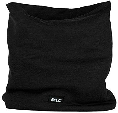 P.A.C. Merino Snood Black Multifunktionstuch - Merino, Merinowolle, Schlauchtuch, Halstuch, Schal, Kopftuch