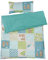Bio Kinderbettwäsche 100% Bio-Baumwolle (kbA) GOTS zertifiziert, Patchwork Bär, 100 x 135 cm / 40 x 60 cm, Perkal-Stoff