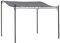 Outsunny 3 x 3(m) Pergola Gazebo Metal Frame Elegant Scrolling Weather-Resistant Canopy Sun Rain Shade Garden Outdoor Shelter, Grey