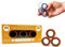 FinGears Original Orange-Schwarz, Größe M, magnetische Ringe, Anti-Stress, Dekompressionsspielzeug, Bürospielzeug