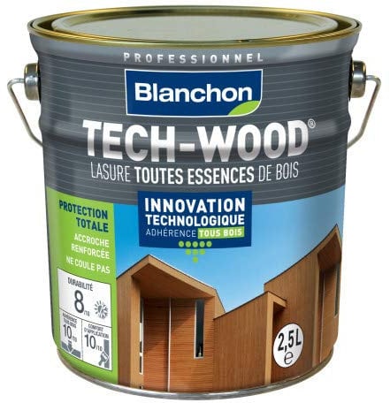 Lasure Tech-Wood Chêne doré - 2,5L - BLANCHON