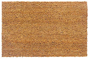 Carpido rutschfeste Kokosmatte - 100 x 400 cm Natur - Nachhaltige Naturfaser für den überdachten Außenbereich - 100% Kokos Fußmatte - Türmatte Eingang