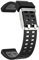 INF INF Ersatzarmband kompatibel mit Polar V800, Uhrenarmband aus strapazierfähigem Silikon, Wechselarmband, Schwarz/Grau