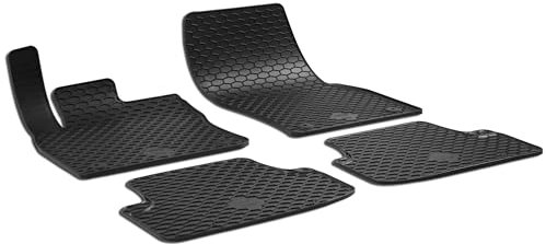 WALSER DirtGuard Gummi Fussmatten Auto für Skoda Karoq (NU7) 2017-Heute, Seat Ateca (KH7) 2016-Heute, 100% passgenaue Auto Fußmatten, robuste Universal Fußmatte Auto, Gummimatten Auto