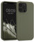 kalibri Wheat Straw Case Compatible with Apple iPhone 13 Pro - Case Matte Phone Cover Made of TPU and Wheat Straw - Olive Green