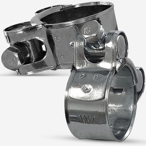 Safetytex Gelenkbolzenschelle W1 verzinkt - Spannbackenschelle für verschiedene Zwecke - Bandschelle Schlauchschelle GBS Schelle verschiedene Größen