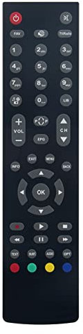 ALLIMITY RC2712 Fernbedienung Ersetzen für Bush Hitachi XORO Engel FUJIONKYO F9200HD RS-1020 RS-4300 B320PVR B500PVR B320DTR B500DTR B1000PVR B660TV 1TBDTRW HDR1T01 HDR5T01 HRK-8910 HRS-8820