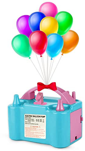 AEX Electric Balloon Pump - Portable Balloon Air Pump Electric - (Ac220-240v 600w) Balloon Blower Machine - Balloon Filling Machine for Party & Festival Decoration