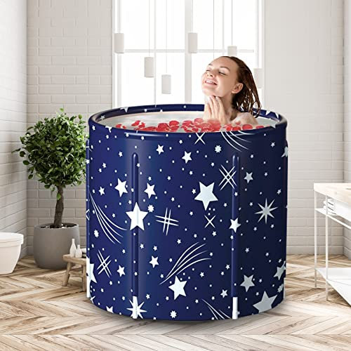 HotMax Bañera plegable portátil para adultos, bañera de hidromasaje para mujeres, bañera de spa plegable independiente para el hogar, bañera de remojo con cojín