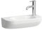 LAUFEN Lua Handwaschbecken, 1 Hahnloch rechts, Becken links, ohne Überlauf, 500x230mm, H8150820001141, Farbe: Weiß