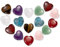 Cristaux de Guérison Pierres Précieuses en Forme de Cœur Cristaux Naturels Pierres pour la Méditation Chakra Reiki 16 Pièces