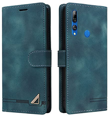 OKZone Custodia per Huawei P Smart Z/Huawei Y9 Prime 2019, Custodia Protettiva Antiurto, Porta per Carte con Patta in Pelle PU Cover per Telefono per Huawei P Smart Z/Huawei Y9 Prime 2019 (Verde)