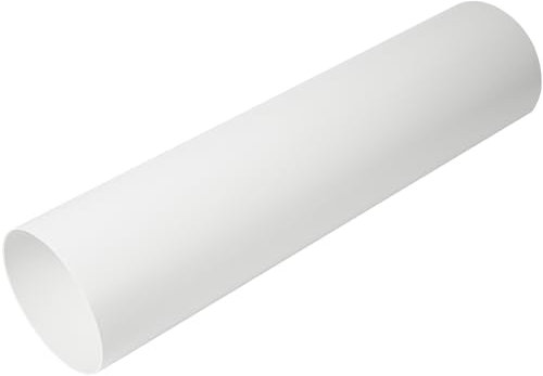 Vent Systems Ø125 mm rundes Lüftungsrohr – 1,5m lang – für Kanalanschluss, Abluftkanal oder Versorgungskanal, Heizungs- und Kühllüftungssystem.