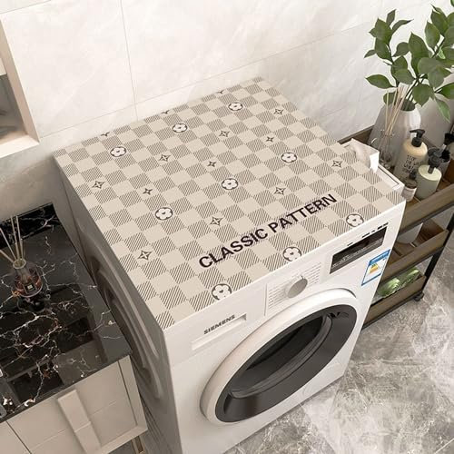 QMZDXH Funda Lavadora Cubierta de Lavadora Cubierta Antipolvo para Lavadora Funda Lavadora Carga Frontal/Superior Adecuado para frigoríficos, armarios, escritorios, secadoras, lavadoras C,65 * 90CM