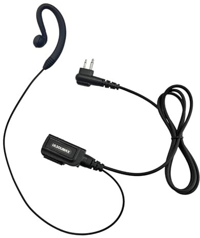 ULSOUMAX a forma di G walkie talkie di sicurezza della polizia con microfono PTT Microfono per 2pin Motorola CP185 CP040 PR400 CP200 GP300 CLS1110 CLS1410 DP1400 GP88 radio bidirezionale